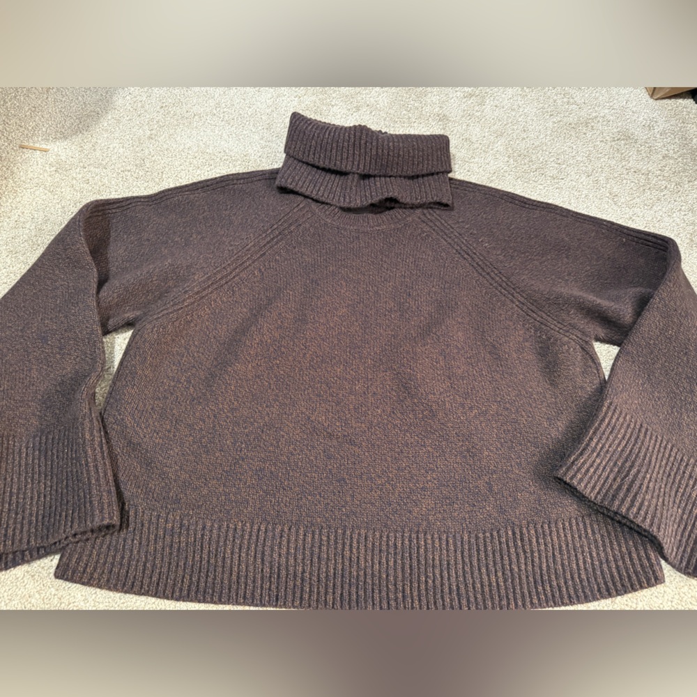 NWT Me + Em Merino Cashmere Mouline Sweater and snood! - Picture 5 of 11